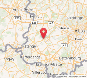 Map of Schouweiler, Capellen