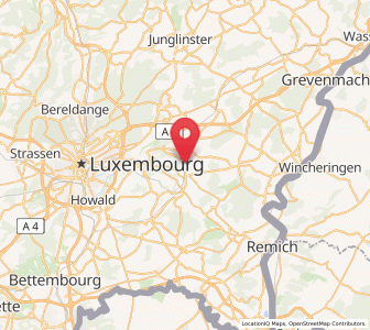 Karte von Schrassig, Luxemburg