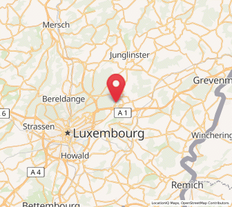 Map of Senningerberg, Luxembourg
