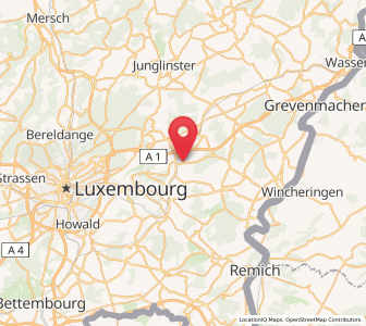 Map of Uebersyren, Luxembourg