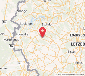 Map of Wahl, Redange