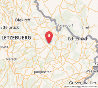 Map of Waldbillig, Echternach