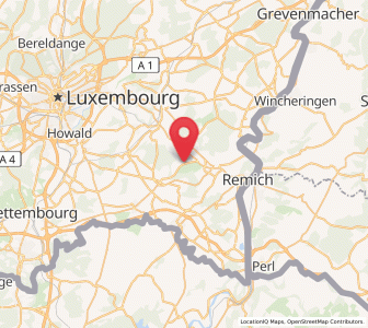 Map of Waldbredimus, Remich