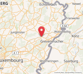 Map of Wecker, Grevenmacher