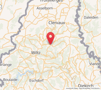 Map of Wilwerwiltz, Wiltz