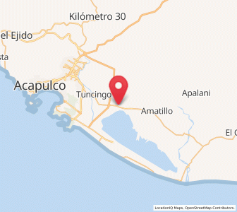 Map of 10 de Abril, Guerrero