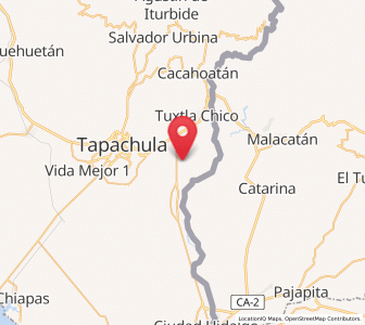 Map of 2da. Sección de Medio Monte, Chiapas