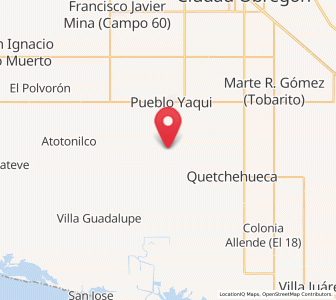 Map of 31 de Octubre, Sonora