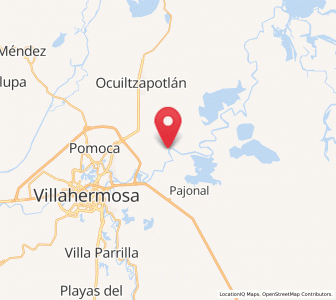 Map of Acachapan y Colmena 2da. Sección (La Arena), Tabasco