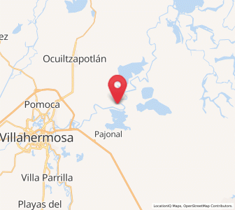Map of Acachapan y Colmena 3ra. Sección, Tabasco