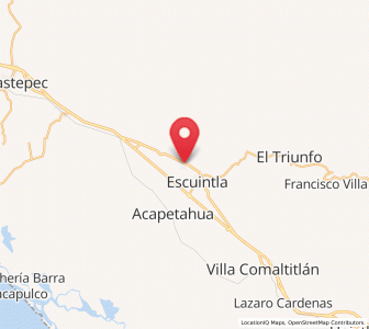 Map of Acacoyagua, Chiapas