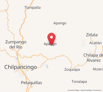 Map of Acatempa, Guerrero