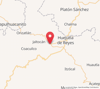 Map of Acoapa, Hidalgo