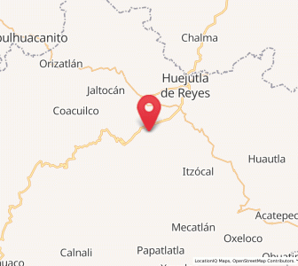 Map of Acuatempa, Hidalgo