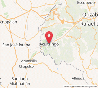 Map of Acultzingo, Veracruz