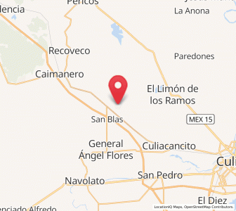 Map of Adolfo López Mateos (El Tamarindo), Sinaloa