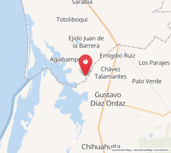 Map of Agiabampo Número Dos, Sonora