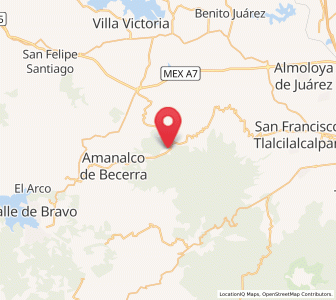 Map of Agua Bendita, México