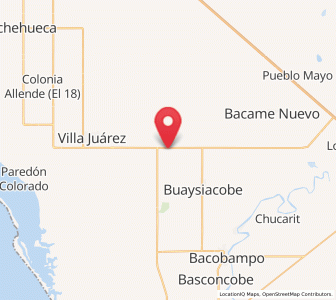 Map of Agua Blanca, Sonora