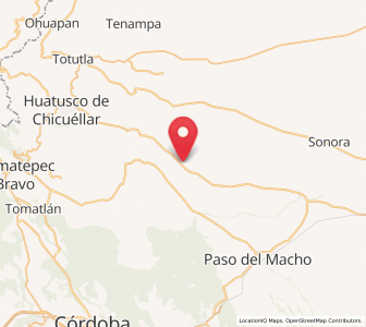 Map of Agua Escondida (El Olvido), Veracruz