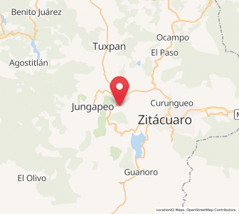 Map of Agua Salada, Michoacán