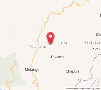 Map of Ahuacatlán, Hidalgo