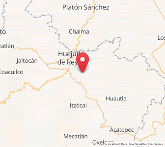 Map of Ahuatempa, Hidalgo