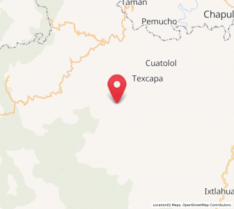 Map of Ahuatetla, Hidalgo