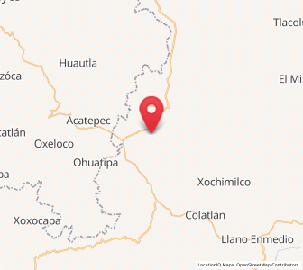 Map of Ahuica, Veracruz