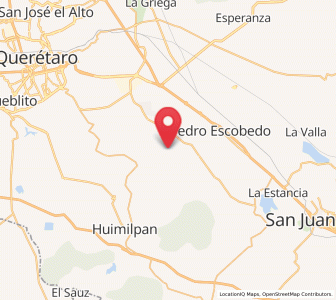 Map of Ajuchitlancito, Querétaro