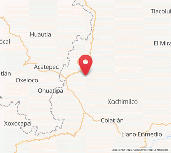 Map of Alahualtitla, Veracruz