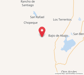 Map of Álamos de Cerro Prieto, Chihuahua