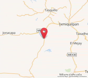 Map of Alfajayucan, Hidalgo
