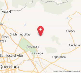 Map of Alfajayucan, Querétaro