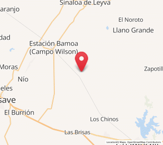 Map of Alfredo V. Bonfil (Siete Ejidos), Sinaloa
