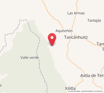 Map of Alitzé, San Luis Potosí