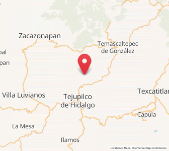 Map of Almoloya de las Granadas, México