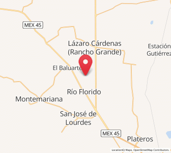 Map of Altamira, Zacatecas