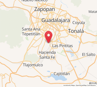 Map of Altus Bosques, Jalisco