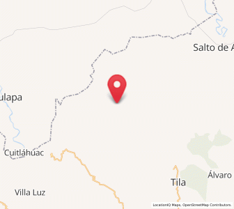 Map of Álvaro Obregón, Chiapas