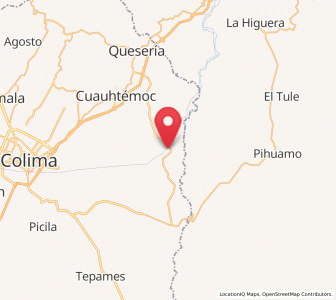 Map of Alzada, Colima