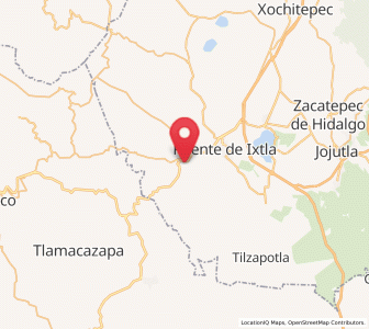 Map of Amacuzac, Morelos