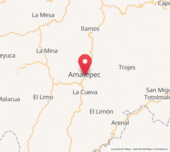 Map of Amatepec, México