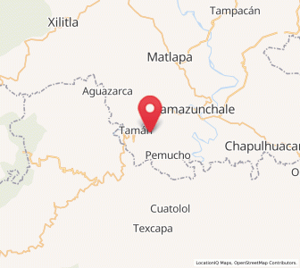 Map of Amatitla Tamán, San Luis Potosí