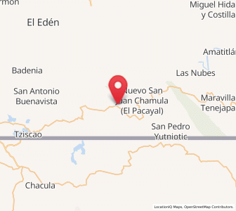 Map of Amparo Agua Tinta, Chiapas