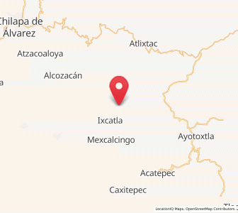 Map of Apanguito, Guerrero