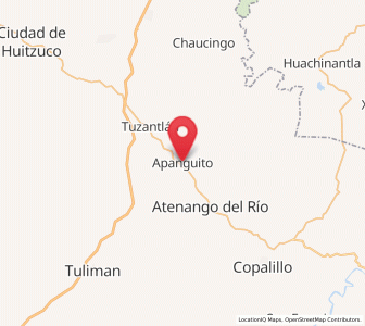 Map of Apanguito, Guerrero