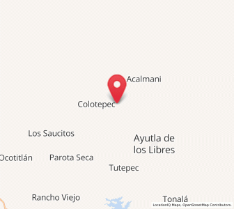Map of Apantla, Guerrero