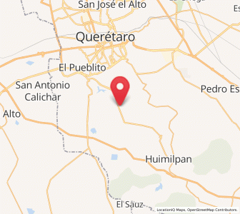 Map of Apapátaro, Querétaro