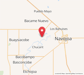 Map of Aquichopo, Sonora